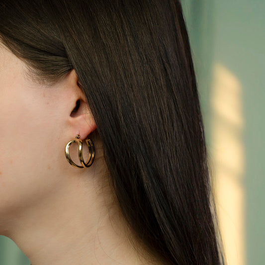 Elena Oorbellen - Goud