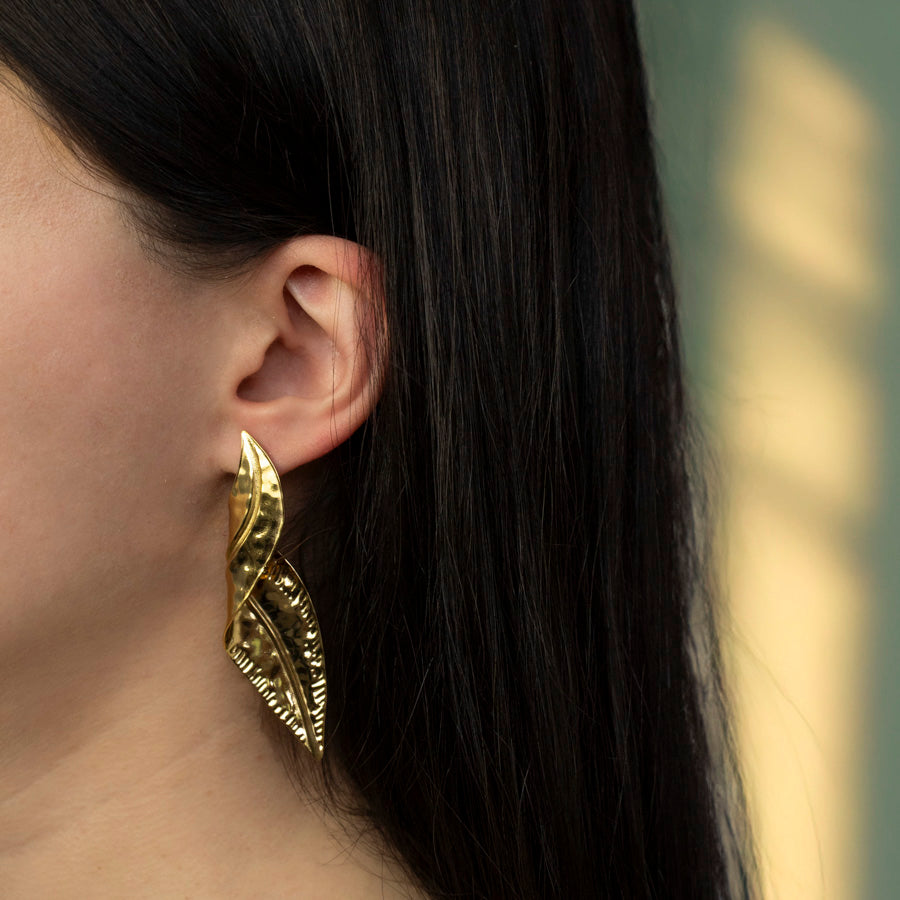statement oorbellen goud